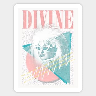 Divine \/\/\/\ Faded Style Fan Art Sticker